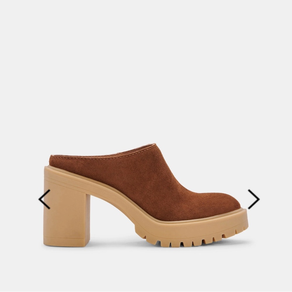 Carry Heels in Came Suede Size 8 - Picture 7 of 14